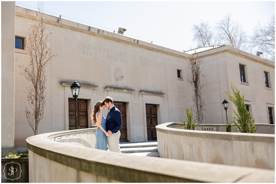 Downtown Pittsburgh Engagement Session at the Frick Fine Arts Building 