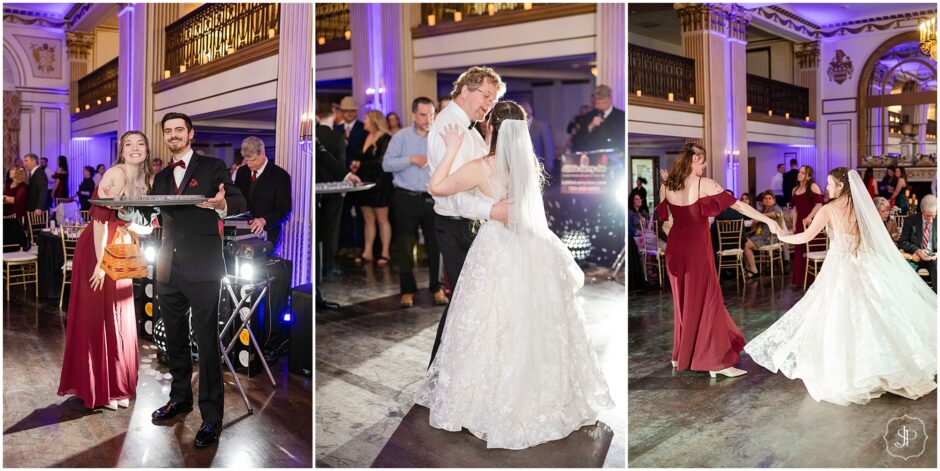 George Washington Hotel ballroom wedding dacning 