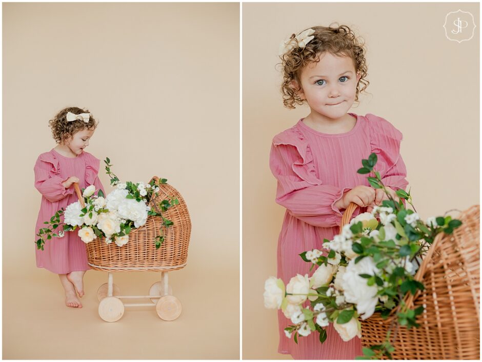 Latrobe photography studio 3rd birthday spring time portraits