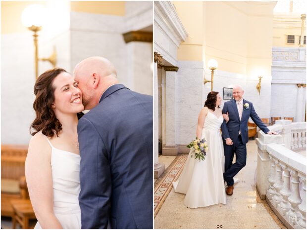 Westmoreland Courthouse Wedding 4th floor of the courthouse Judge Bononi